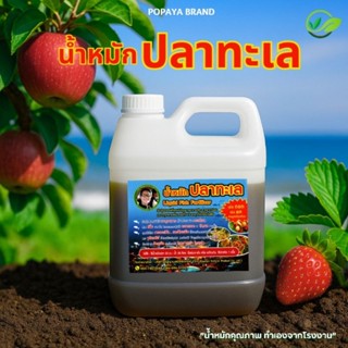 น้ำหมักปลาทะเล ปุ๋ยออร์แกนิก 1ลิตร เข้มข้น