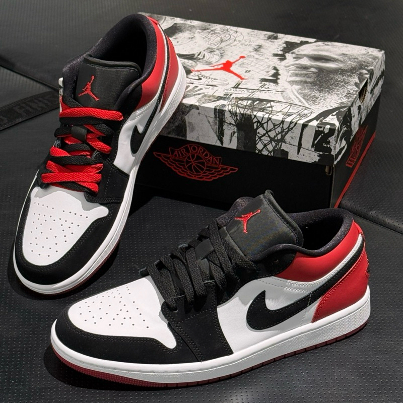 (พร้อมส่ง) Jordan 1 Low SE Black Toe 2025 ของแท้ 100%