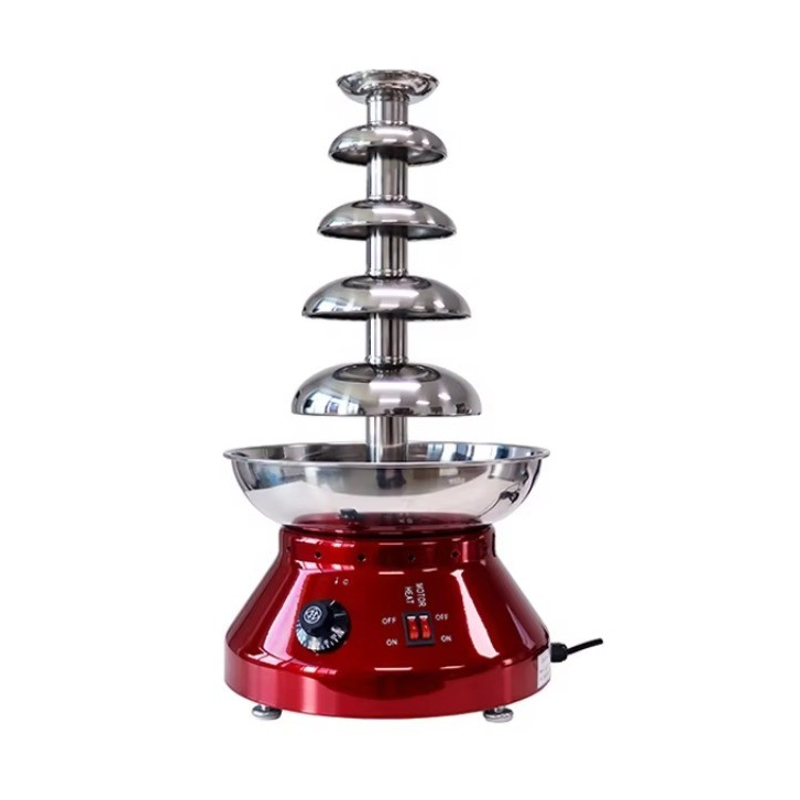 เครื่องทำฟองดูว์ช็อกโกแลต น้ำพุช็อคโกแลตสแตนเลส 210W Chocolate Fountain ET-CF-51