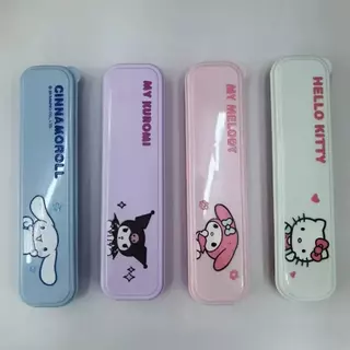 ชุดช้อน Sanrio Character สแตนเลสเกรด 410 มีกล่องเก็บสกรีนลาย