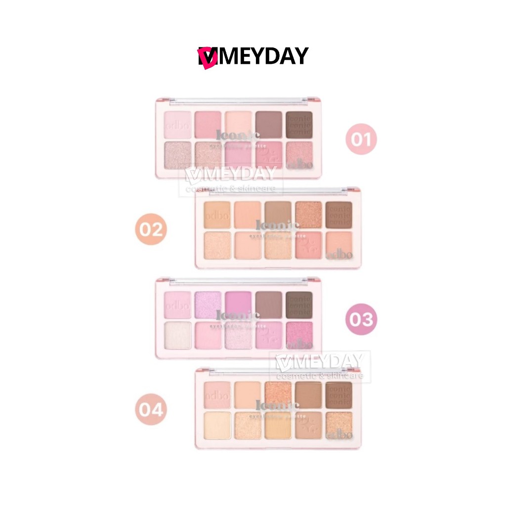 (OD2029) ODBO Iconic Eyeshadow Palette โอดีบีโอ ไอโคนิค อายแชโดว์ พาเลท 7g