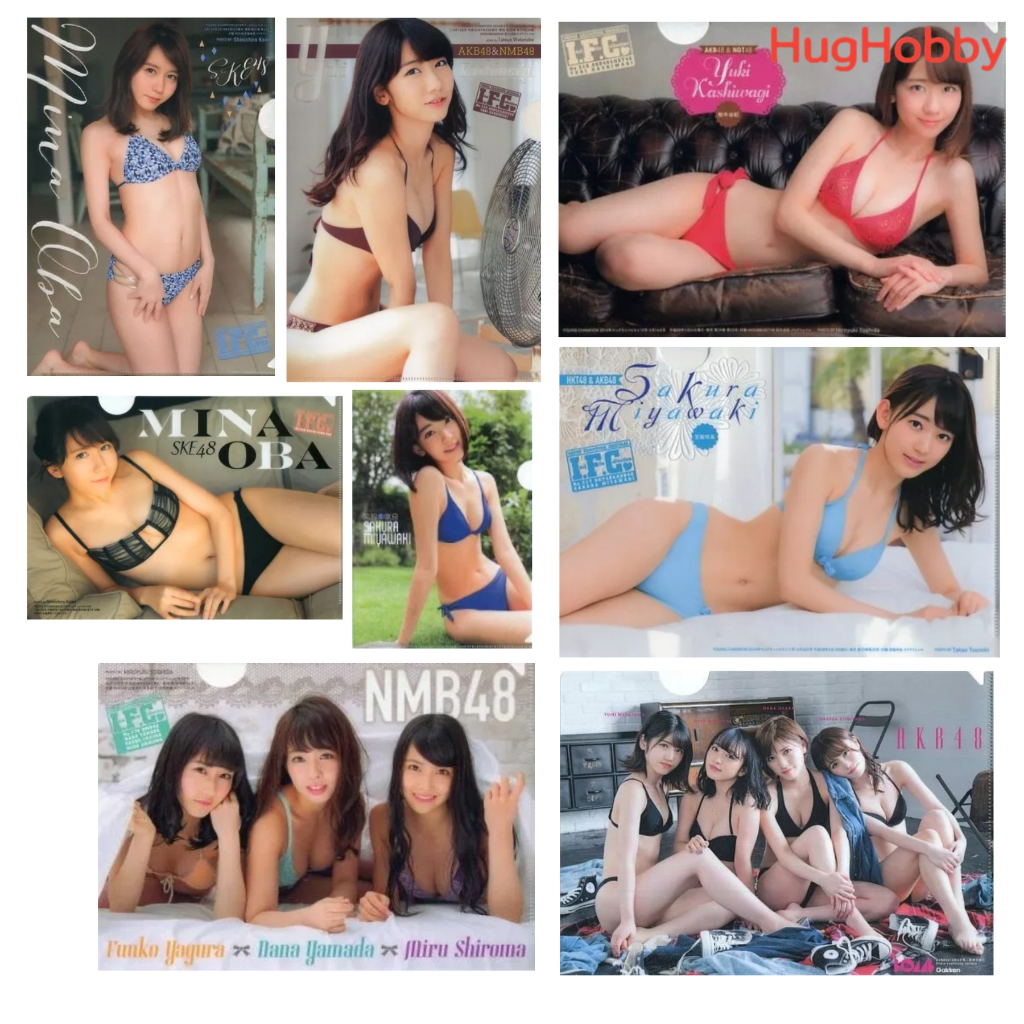 [ขายเหมา 8 แผ่น] มือ2 แฟ้มใส (B5) ศิลปิน/ไอดอลหญิง (ชุดว่ายน้ำ) AKB48/HKB48/NMB48/SKE48 #3 J-Pop ของ