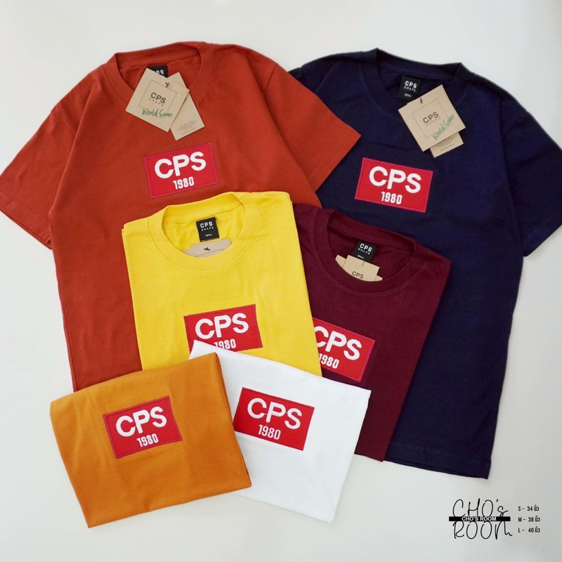 เสื้อยืด งานปัก CPS 1980 ใส่สบาย ใส่ได้ทั้งชายและหญิง S M L