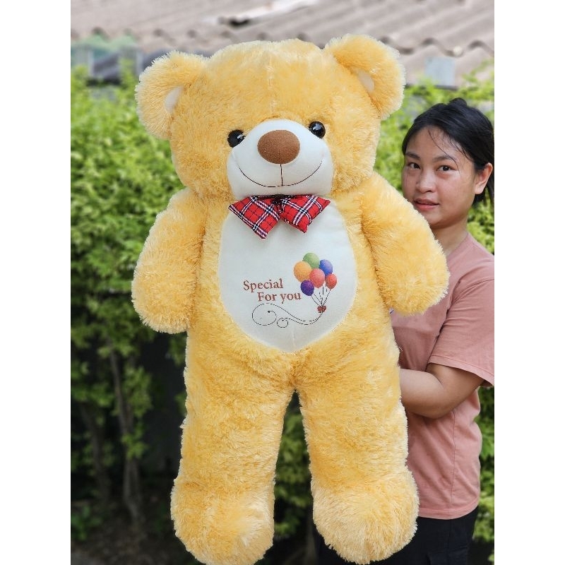 ตุ๊กตาหมีตัวใหญ่🩷รุ่นใหม่ขนนุ่มมาก🌈85cm.🔥ขนฟู หมีของขวัญวันเกิด รับปริญญา ปัจฉิม รับประกันสวยตรงปก💯ถูกใจคนรับแน่นอน