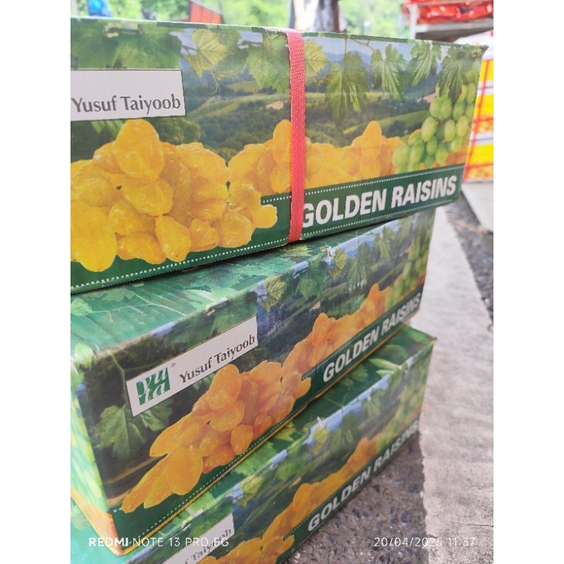 ลูกเกดเหลือง ลูกเกดเหลืองนำเข้า มาเลเซีย ไซส์ใหญ่ GOLDEN RAISIN รสชาติหวานอมเปรี้ยว ไร้น้ำตาล ยกลัง ราคาส่ง