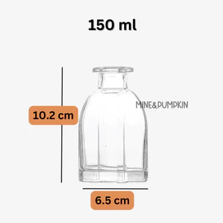 【M&P】แจกันแก้ว ขวดแก้วเปล่าก้านไม้หอมระเหย Reed Diffuser
