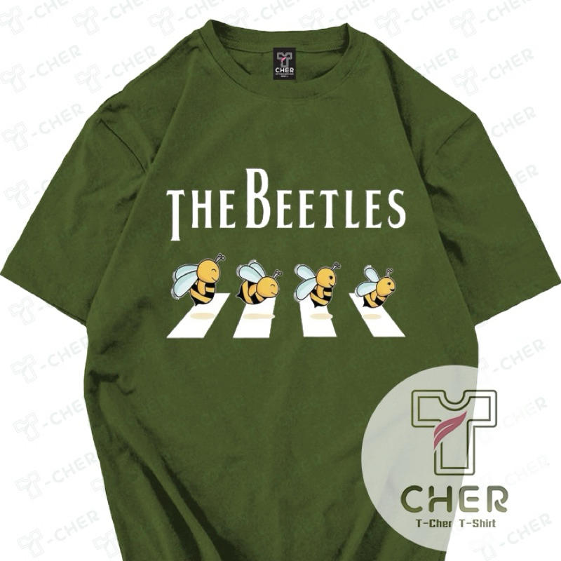 เสื้อยืดสกรีนลาย ผึ้งน้อย4ตัว มีหลายสีให้เลือก รูปที่ 8