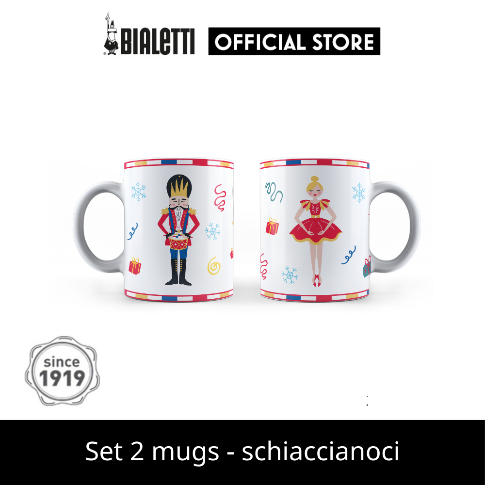 Bialetti เซตแก้วมัค MUG รุ่น Schiaccianoci [BL-NSN2023004]