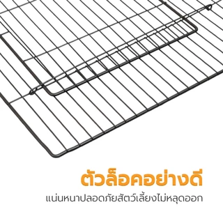 Petus คอกสุนัข DIY คอกสัตว์เลี้ยง คอกเรซิ่น พร้อมประตู ประกอบง่าย 35x35 ซม.
