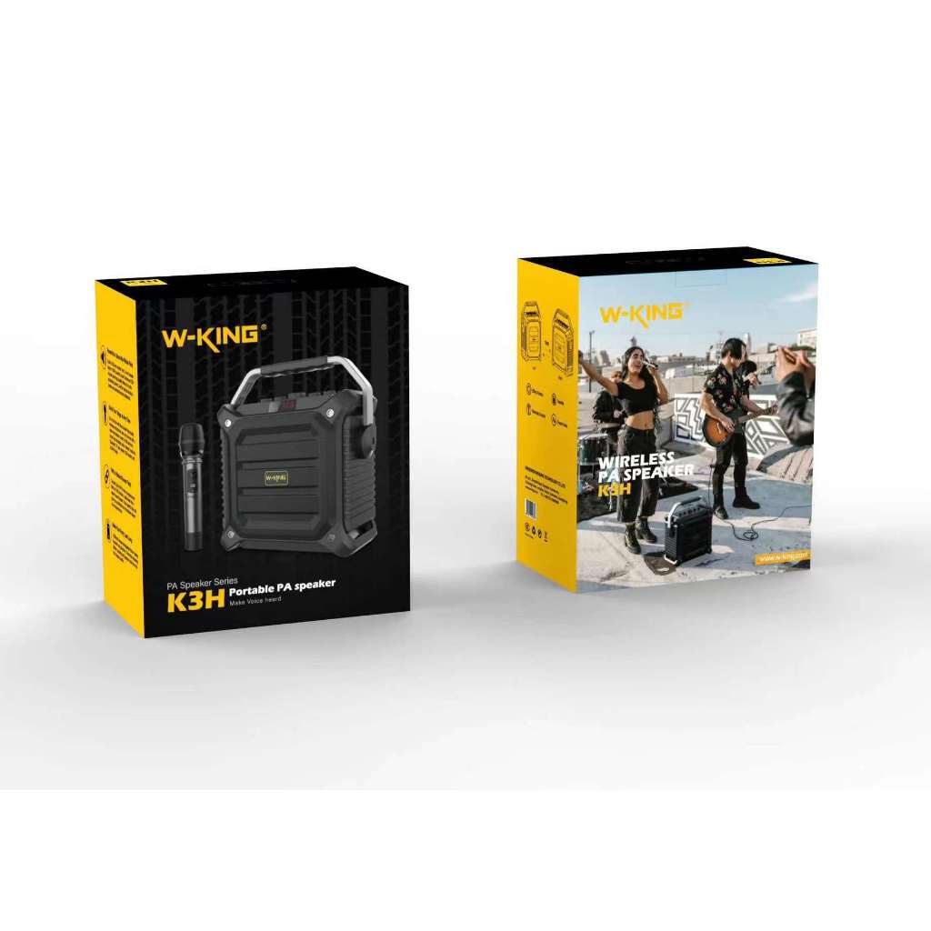 W-KING K3H ลำโพงงบลูทูธ กำลังขับ100W เบสแน่น Bluetooth Speaker  ของแท้100%