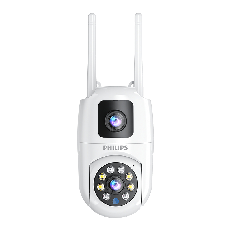 Philips กล้องวงจรปิด 2 เลนส์ 2 ภาพ 5MP อินฟราเรด พูดคุยสองทาง ดูผ่านแอปได้ทุกที่ ประกันหนึ่งปี