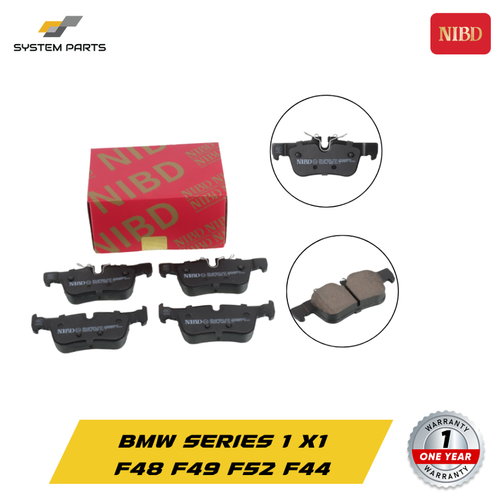 ผ้าเบรคหลัง NIBD BMW SERIES 1 X1 F48 F49 F52 F44
