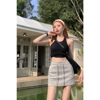 🎉กระโปรงเอไลน์เอวสูง กระชับรูปร่างให้ดูผอม มีซับในป้องกันการโชว์ เบาสบายและระบายอากาศได้ดี💦 ส่งด่วน - Q218