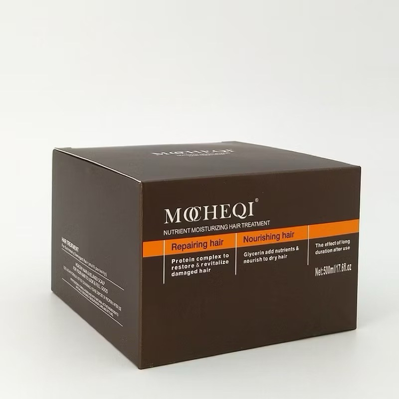โมชิ มัสค์ ทรีทเมนท์เชื่อมแกน สำหรับผมเสียมาก Mocheqi Musk กล่องน้ำตาล