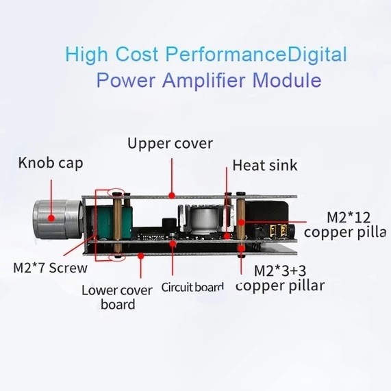 แอมป์จิ๋ว ZK-MT21/TB21 ดิจิตอลบลูทูธ 5.0 เครื่องขยายเสียงโมดูล 50W * 2 + 100W กำลังสูง 2.1 ช่องสัญญาณบลูทูธเครื่องข