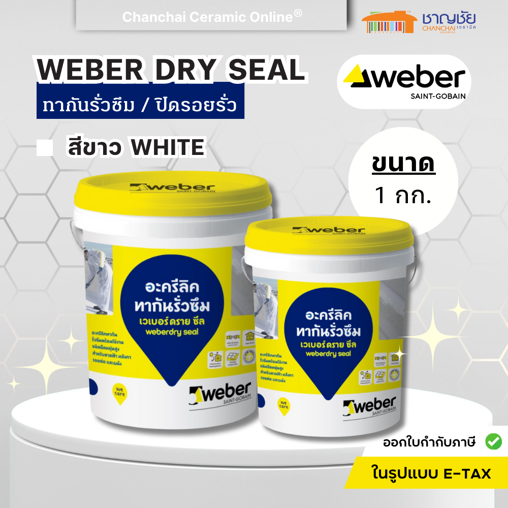 อะคริลิกกันซึม WEBER DRY SEAL 1 กก. (ถังเล็ก)