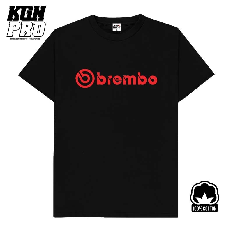 เสื้อยืด RACING คอกลม เสื้อซิ่ง COTTON100% [BREMBO]