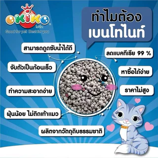 ✅ส่งฟรี! ทรายแมว โอคิโกะ ทรายแมว เกรด พรีเมี่ยม บรรจุ 10 ลิตร - Okiko Cat Litter 10