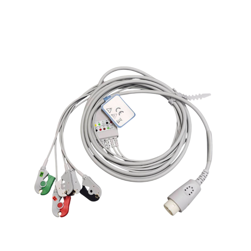 015 - สาย ECG Cable Philips ECG 5 lead onepiece EKG cable clip for Philips