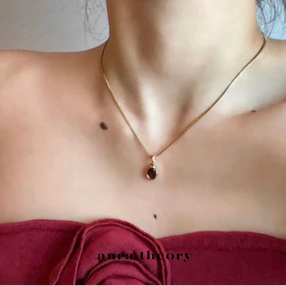สร้อยคออัญมณีประจำเดือนเกิด aura theory birthstone necklace