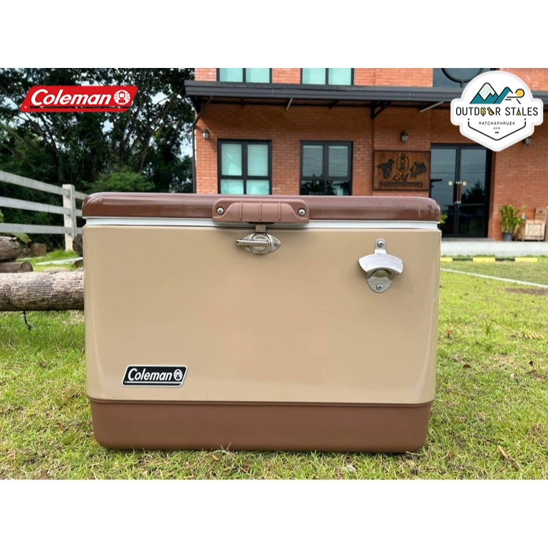 COLEMAN 54 QT STEEL BELTED COOLER (Butternut)