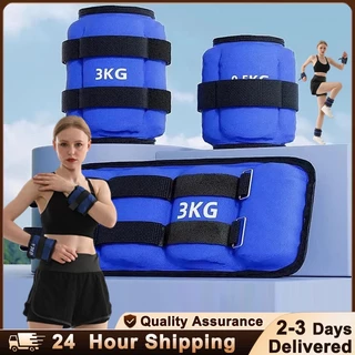 1kg/2kg/3kg/4kgกระสอบทรายถ่วงน้ำหนัก คู่หนึ่งกระสอบทรายข้อมือและข้อเท้า กระสอบทรายถ่วงน้ำหนักขา การฝึกน้ำหนัก
