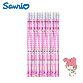 ดินสอไม้ HB 12 แท่ง ลายลิขสิทธิ์แท้ Sanrio ลาย Kuromi Spider Melody Pony เมโลดี้ คุโรมิ 1 กล่อง