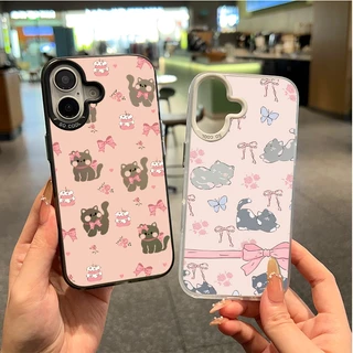 เคสน่ารักการ์ตูนแมวน้อยสีชมพู เคสVIVO Y20 Y20s Y12s Y12A Y15s Y15A Y01 Y21 Y21T T1X Y33S Y33T Y17s Y28 Y16 Y02s Y56 Y27s