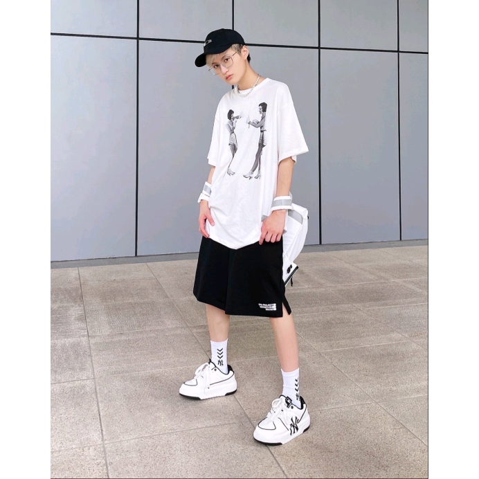 MLB Chunky Liner Pu Snique charm Sneakers รองเท้าผ้าใบ