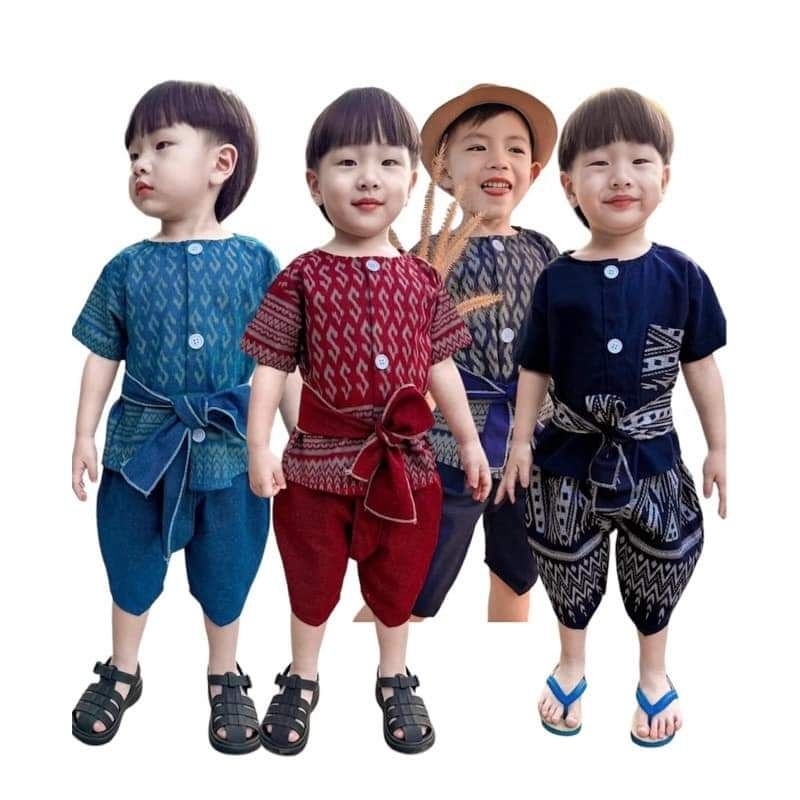 💥พร้อมส่งทุกวัน💥 ชุดไทยประยุกต์ ชุดผ้าพื้นเมือง ชุดผ้าฝ้ายพิมพ์ลาย ชุดสำหรับเด็ก
