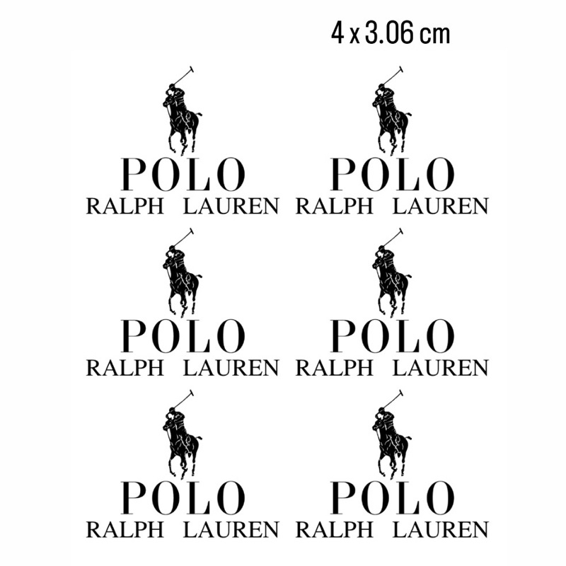 ตัวรีดติดเสื้อ polo ralph สีดำ ตัวรีดร้อน สติกเกอร์รีดติดเสื้อ