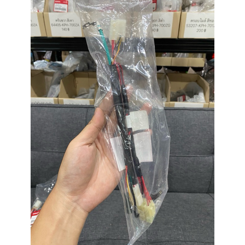 สายไฟแบตเวฟ125S/R หัวเถิกหน้าแหลมสำหรับรถสตาร์ทมือแท้เบิกศูนย์ *32103-KPH-901* - รูปที่ 4