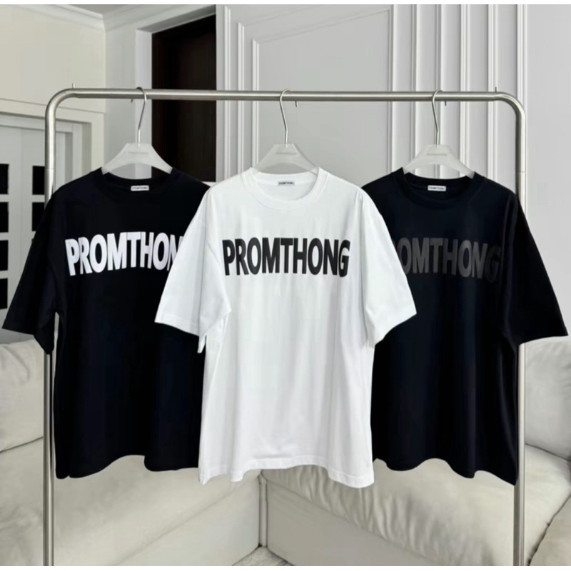 เสื้อยืดโอเวอร์ไซส์ PTOV-2 ใส่สบาย ดีไซน์ทันสมัย จัดส่งในกรุงเทพฯ แฟชั่นเกาหลี หลวม เสื้อยืดคู่ ใส่สบาย