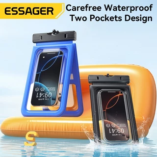 Essager IPX8 กระเป๋ากันน้ำโทรศัพท์มือถือ กระเป๋ากันน้ำโทรศัพท์มือถือจอทัชสกรีน
