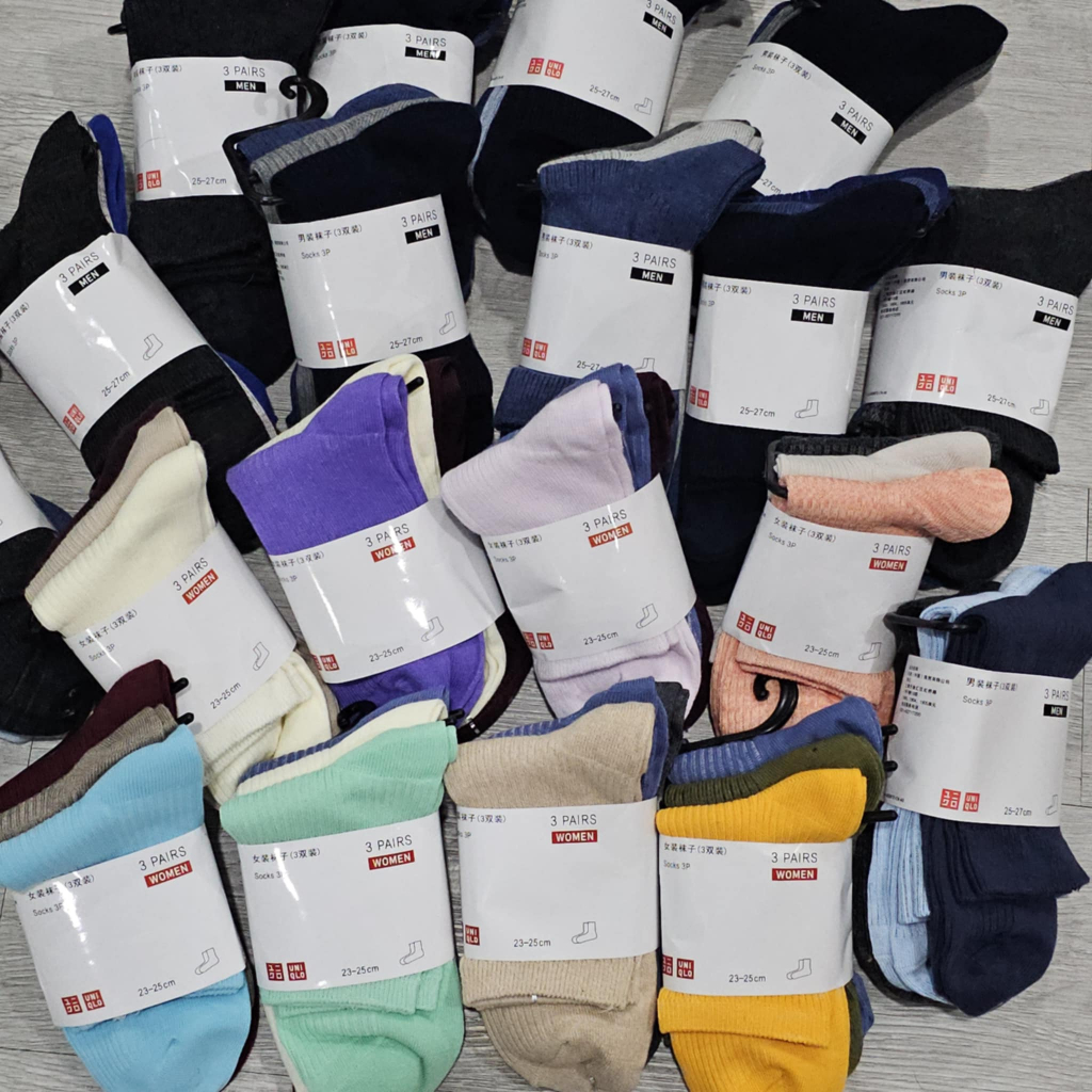 ถุงเท้าผ้าฝ้าย ชาย หญิง ยูนิโคล่*Uniqlo สัมผัสนุ่ม สวมใส่สบาย สินค้าพร้อมส่ง