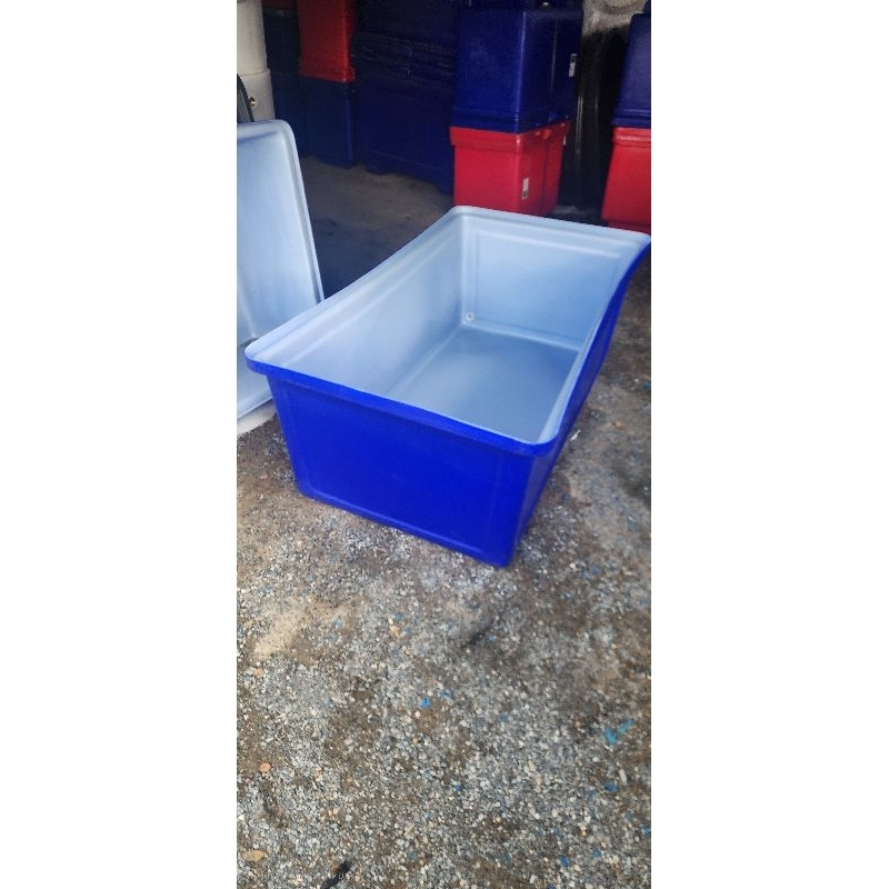 กระบะพลาสติก600ลิตรพลาสติกทรงสูง600ลิตรอ่างสี่เหลี่ยม600ลิตรอ่างสี่เหลี่ยมทรงสูง600ลิตร