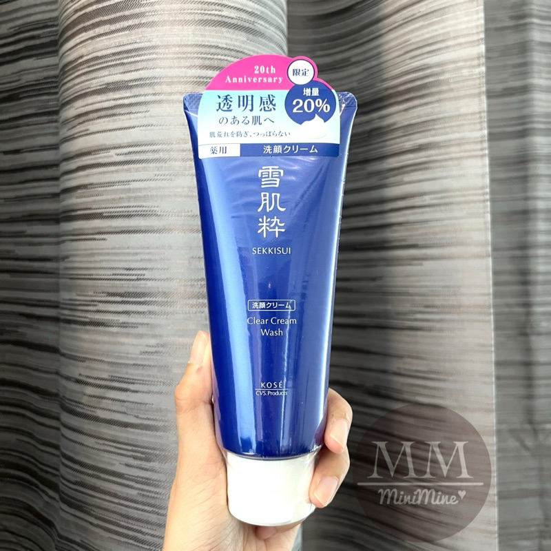 (แท้ญี่ปุ่น 100%) โฟมล้างหน้าขาว KOSE SEKKISUI CLEAR CREAM WASH 120g.