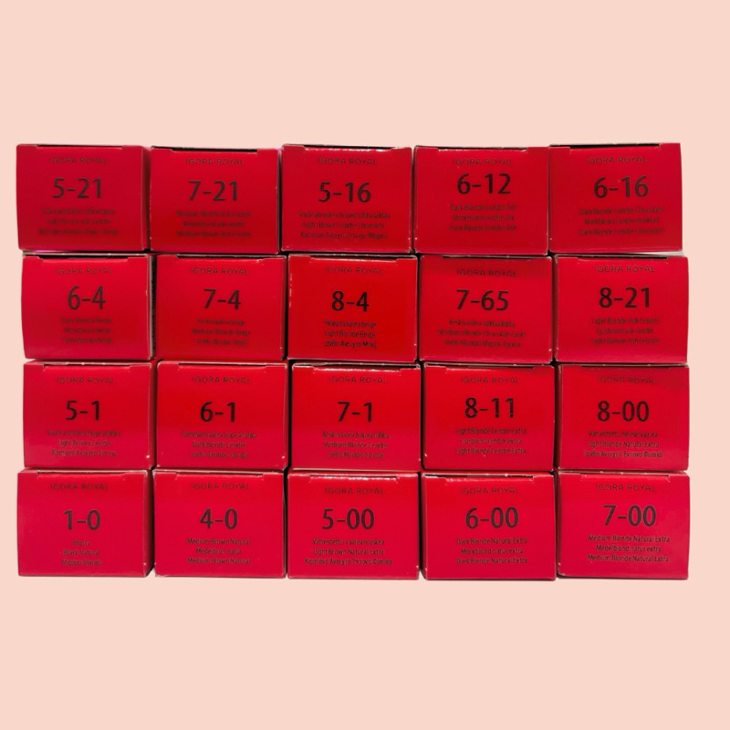 SCHWARZKOPF IGORA ROYAL 60 ML. ผลิตภัณฑ์ครีมเปลี่ยนสีผมถาวรไม่รวมไฮโดรเจน