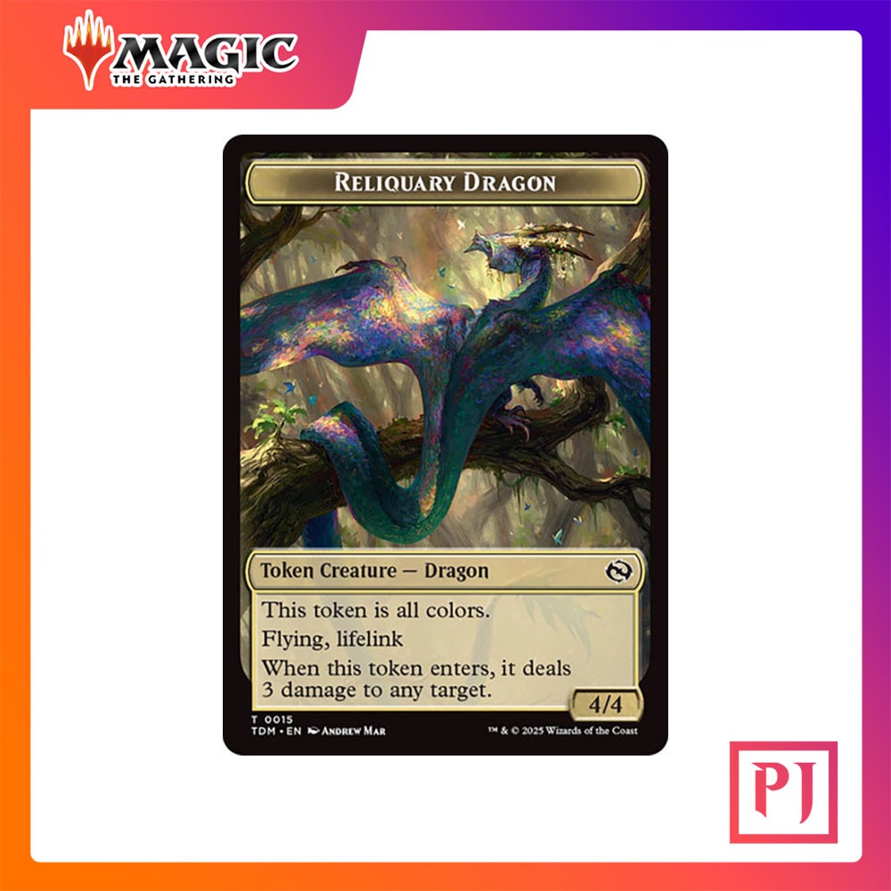 [MTG] Reliquary Dragon Token // Dragon Token (4/4) [TDM] [TOKEN] [COMMON] [NORMAL] [ENG] (Magic the 