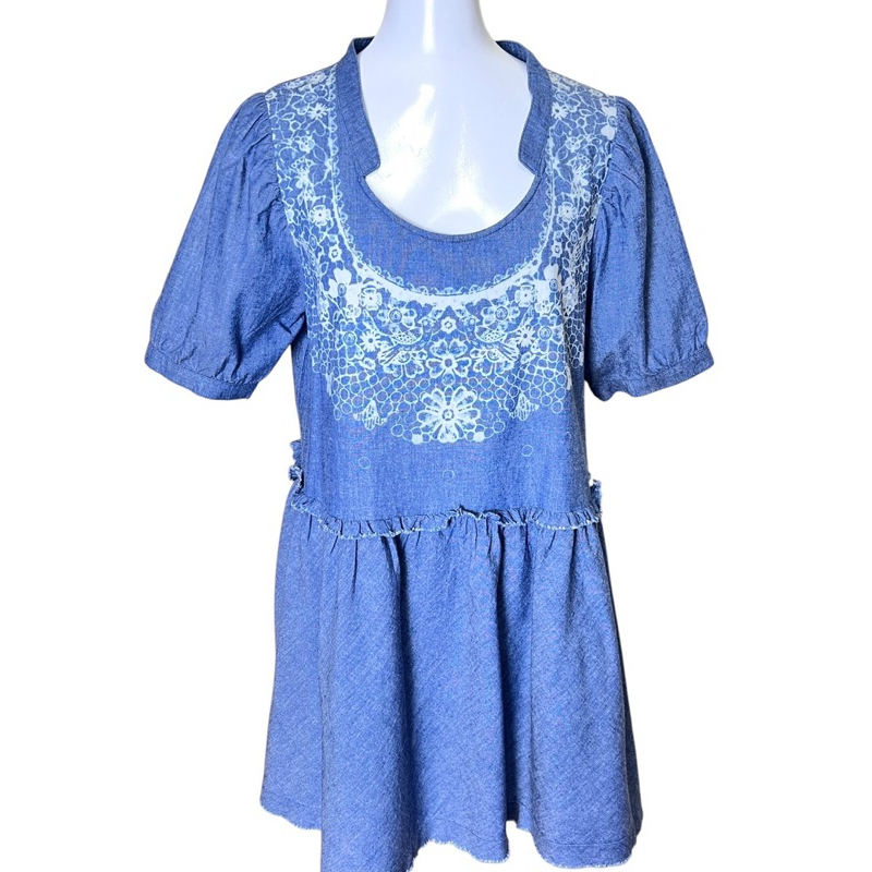 ❤️Ne'-net เสื้อคอกลมเว้า