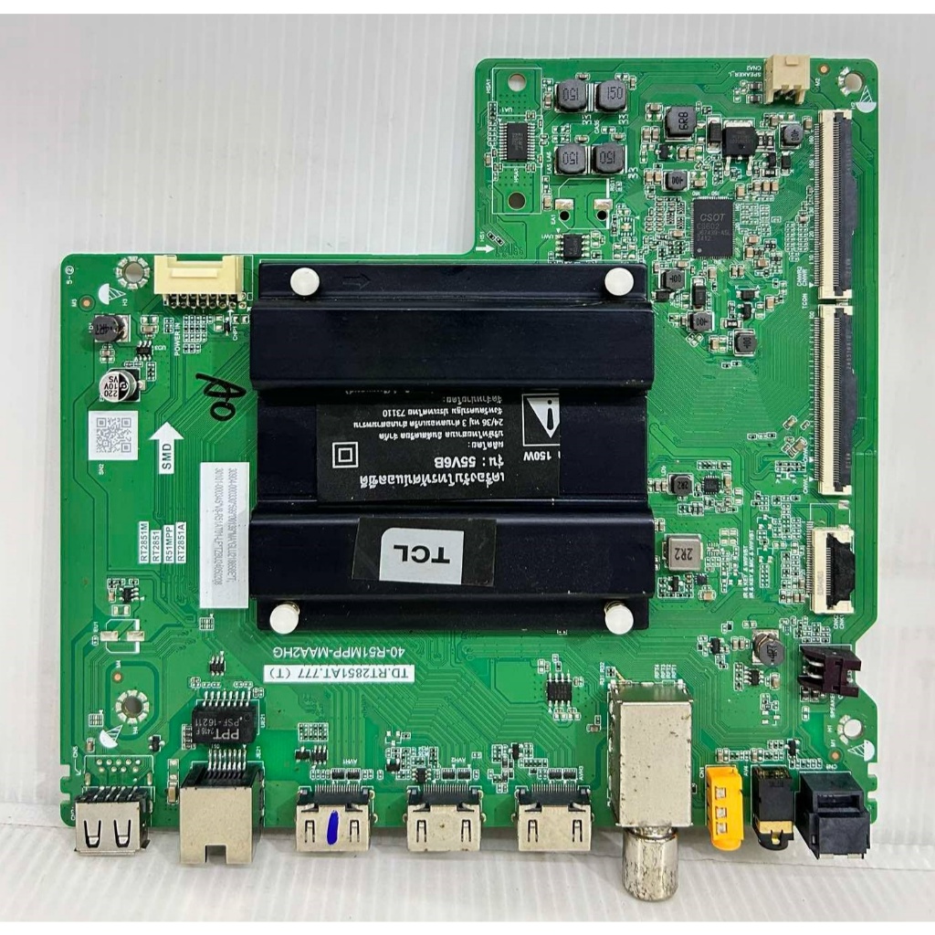 เมนบอร์ด ทีวี TCL ไช้กับรุ่น 55V6B / 55P655 พาร์ทTD.RT2851AT.777(T) ของแท้ถอด มือ2 เทสไห้แล้ว