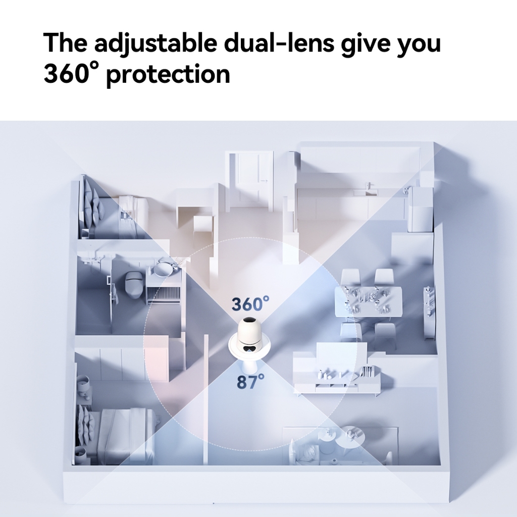 IMOU Security Camera Ranger Dual กล้องวงจรปิดอัจฉริยะ เลนส์คู่ในตัวเดียว คมชัดระดับ 3MP x2