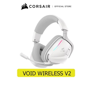 CORSAIR GAMING HEADSET VOID WIRELESS V2 WHITE : - หูฟังเกมมิ่งไร้สาย สีขาว