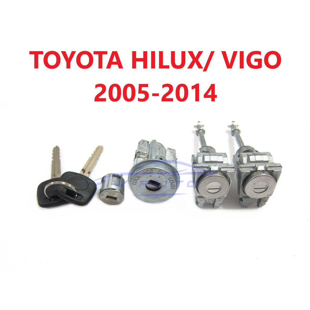 ชุดกุญแจ ประตู สตาร์ท โตโยต้า วีโก้ 2005 - 2014 กลอนฝาถัง กลอนประตู TOYOTA HILUX VIGO CHAMP แชมป์ กุญแจรถยนต์ 1คู่