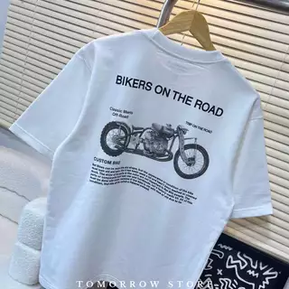 TOMORROW- เสื้อOVERSIZE/Premium ลาย BIKERS