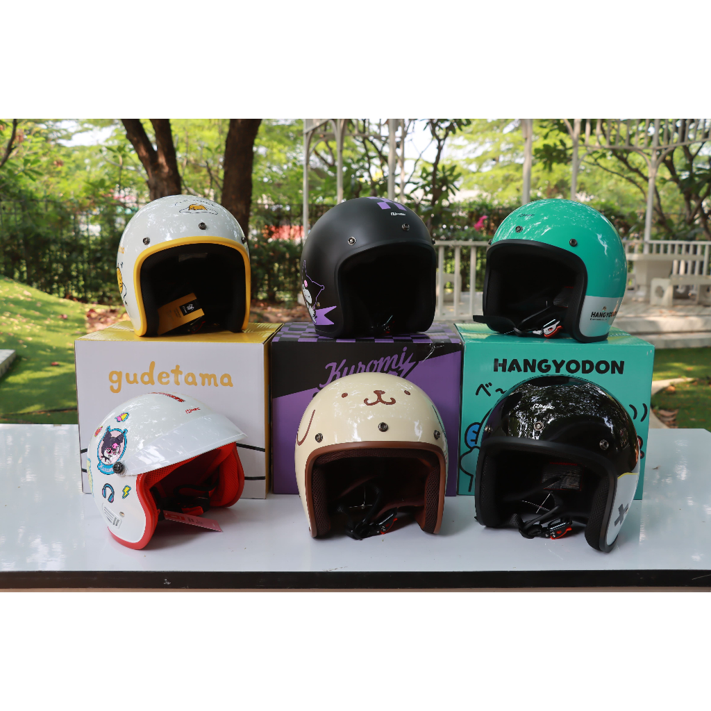 หมวกกันน็อกเปิดหน้า  SANRIO Characters Helmet