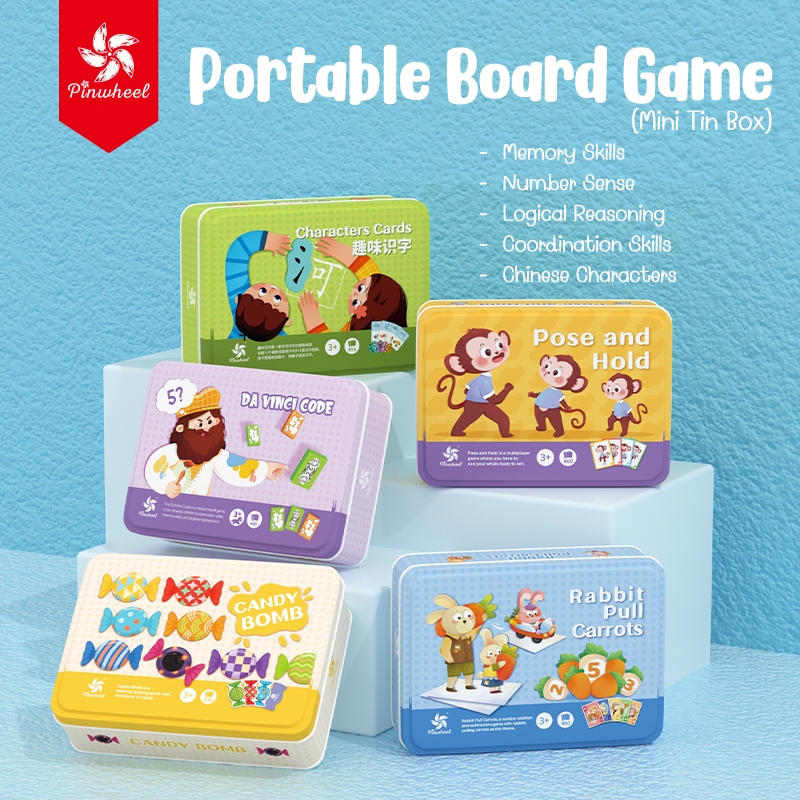 Pinwheel Logic Challenge-Boardgame(Mini Tin Box)
