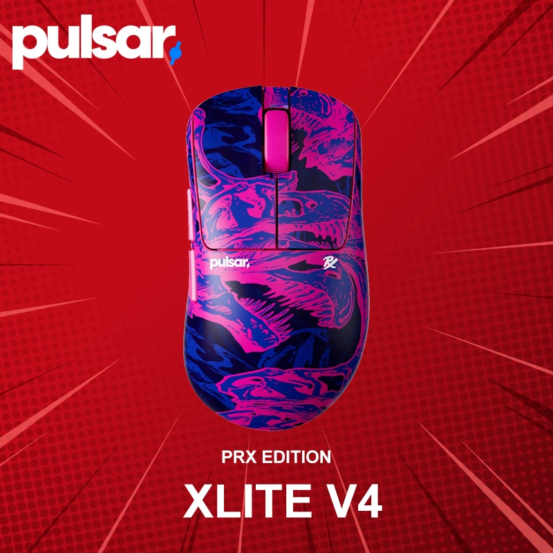 เมาส์เกมมิ่งไร้สาย Pulsar Xlite V4 PRX Edition ประกันศูนย์ 2 ปี
