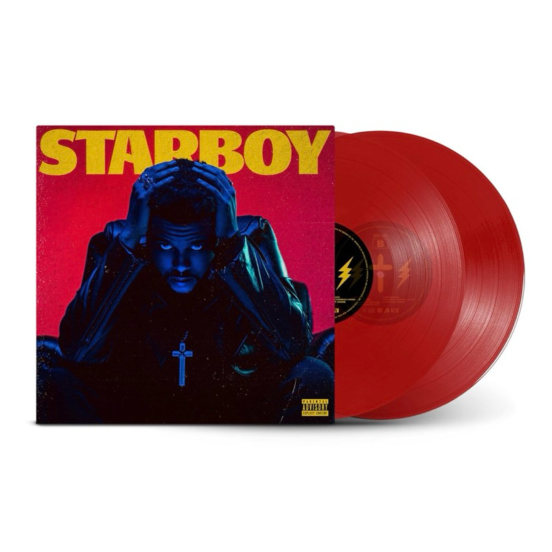 (Pre Order⚡️) แผ่นเสียง The Weeknd Starboy, 2 x Vinyl Red Translucent,Gatefold,EU มือหนึ่ง ซีล