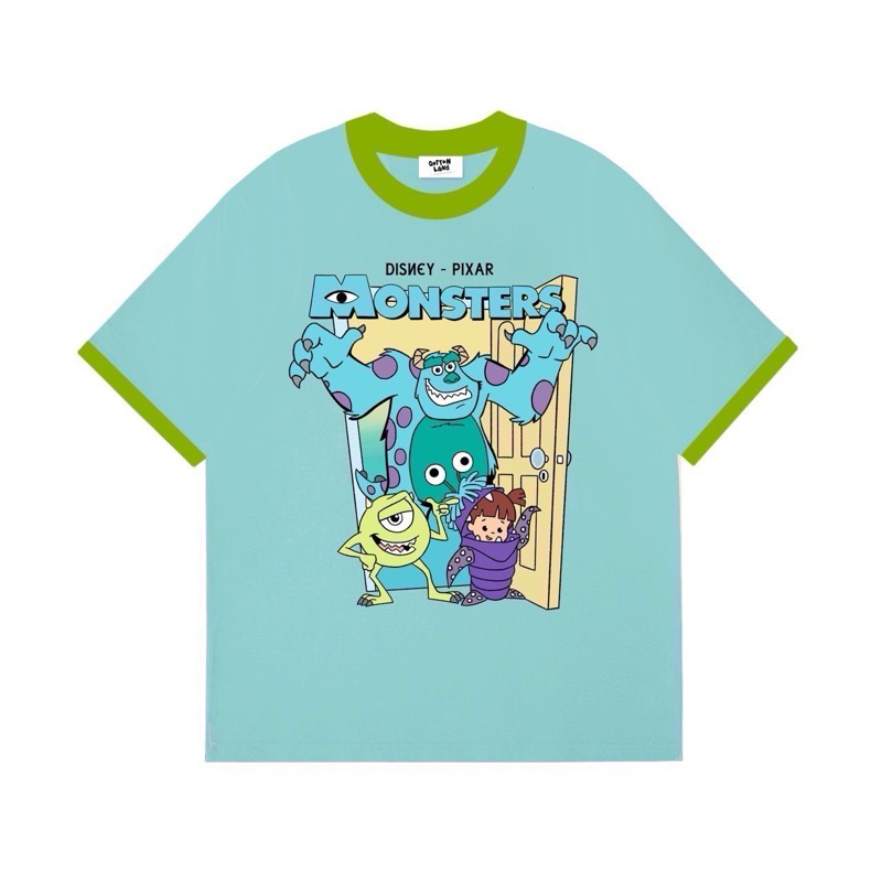 【พร้อมส่ง】เสื้อยืดโอเวอร์ไซส์ Qottonland มอนเตอร์
